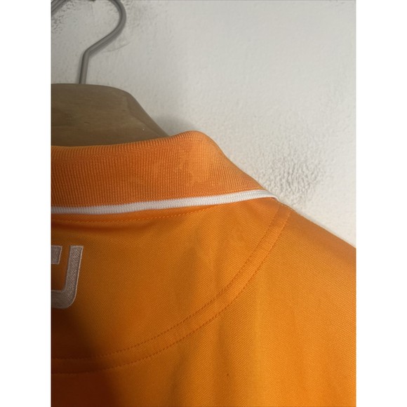 Footjoy FJ Mens Polo Sz L Orange Old Memorial Golf Course Logo ProDry - Picture 8 of 8